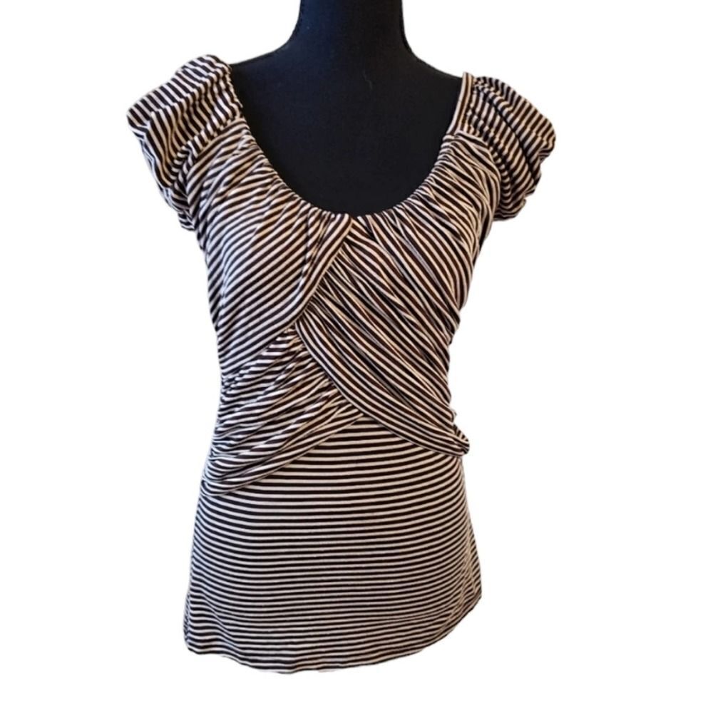 Body Central Striped Short Sleeve Tee